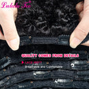 Afro Kinky Curly Clip In Human Hair Extensions 4B 4C Brazilian Remy Hair Natural Color 7Pcs/Set 120G For A Head Lulalatoo