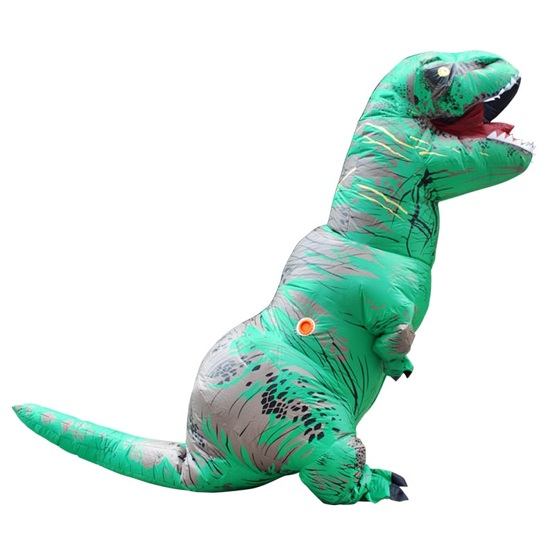 Disfraz de dinosaurio inflable para niños adultos t-rex Cosplay fiesta Anime disfraces de Halloween para hombre mujer