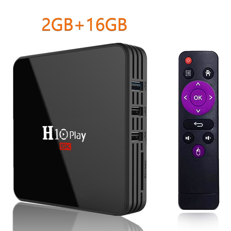 Android 9.0 TV Box, AllwinnerH6 Quad-Core , 6K HD Multiple Language Media Player Support 2.4GHz WiFi