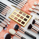 Jessup Makeup Brushes Kit 6-25pcs Black/Rose Gold Powder Foundation Eyeshadow Line Highlighter Concealer Blender Cosmetic Set