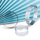 Tart Ring Stainless Steel Tartlet Mold Circle Cutter Pie Ring Heat-Resistant Perforated Cake Mousse Molds Tart Pastry