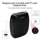 SHIDU 10W Tragbarer Sprachverstärker Kabelgebundenes Mikrofon Audiolautsprecher Natürlicher Stereoklang Lautsprecher für Lehrer Megaphon S258