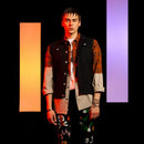 Sokotoo - Chaleco vaquero negro para hombre, chaleco de mezclilla con flecos delgados, camiseta sin mangas