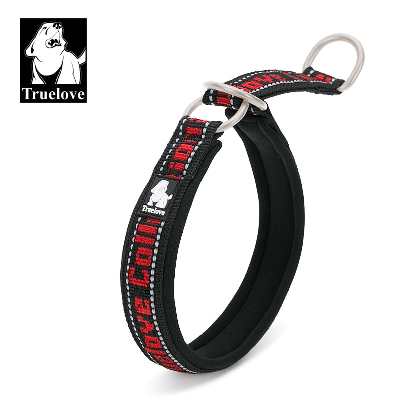 Truelove Hundehalsband mit weichem Schlupf, reflektierend, verstellbar, mit P-Kette, Choke-Halsband, Hundetraining für kleine, mittelgroße und große Hunde