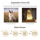 Dropshipping Photo/Text Customized 3D Night Light Desk Lamp Wooden Base Christmas Valentine&