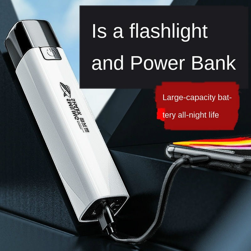 Flashlight Commando Light Rechargeable Charging Treasure Multifunctional Bright Field Super Bright Mini Household Durable Lamp