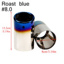 2 unids/set de cubiertas de tubos de escape de coche de acero inoxidable cromado para Audi A1 A3 A4 TT 2009-2015/VW Volkswagen PASSAT