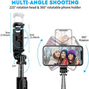 4 in 1 wireless Bluetooth selfie stick with tripod Alloy self selfiestick smartphone selfie-stick 3 phone  for iphone camera