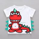 Children Cotton Clothes Summer Baby Boys Dinosaur modeling O-Neck T Shirts Denim Shorts 2Pcs/sets Infant Kids Toddler Tracksuits