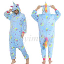 Kigurumi Unicorn Pajama Stitch Adult Animal Onesie Women Men Couple Pajamas Winter Pijamas Suit Panda Sleepwear Flannel Pyjamas