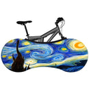 HSSEE oil painting series bicycle cover high quality elastic fabric road bike indoor dust cover new technology does not fade