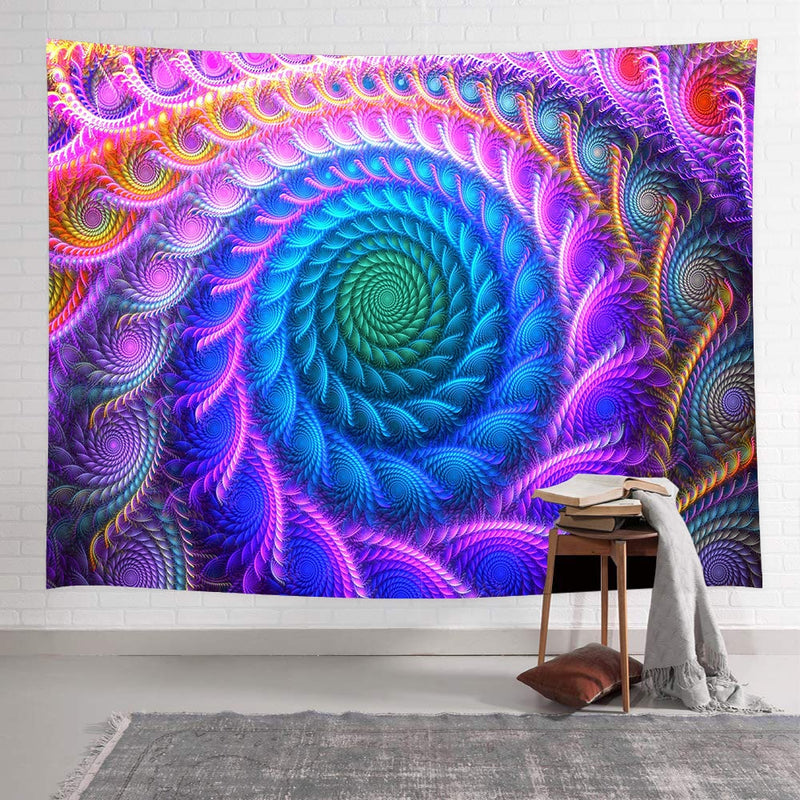 Simsant psychedelischer Wandteppich, abstraktes nacktes Mädchen, Hippe-Blumen-Wandbehang, Wandteppich für Wohnzimmer, Schlafzimmer, Wohnheim, Heimdekoration