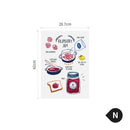 Nordic Hanging Wood Poster Calendar Hanger Frame Bread Fruit Posters Prints Wall Pictures for Home Living Room Kitchen Wall Art