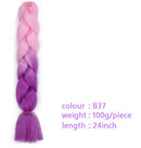 Black Star Hair Ombre Jumbo Extensiones de cabello trenzado Trenzas retorcidas de 24 pulgadas Fibra de cabello sintético para trenzado retorcido para mujeres