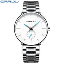 CRRJU Mens Watches Stainless Steel Men&