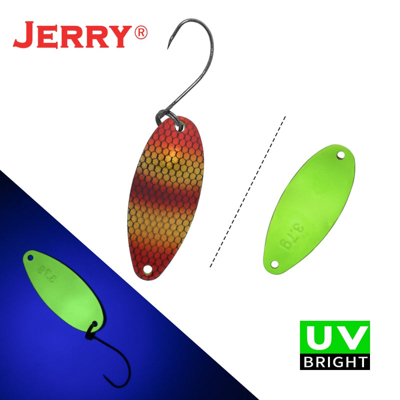 Jerry Serpent Micro Fishing Spoons Brass Wobbler Lake Area Trout Chub Perch Metal Lures Baubles