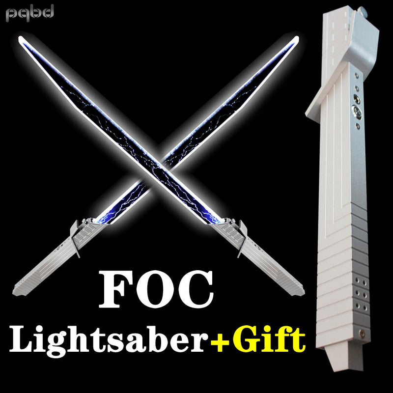 pqbd Lightsaber FOC Darksaber Tarre Vizsla Luminous Sword Mandalorian Blade Custom Laser Saber Flashlight FX Force Cosplay Gifts