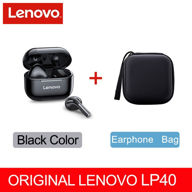 Auriculares inalámbricos Lenovo LP40 originales, auriculares TWS Bluetooth, Auriculares deportivos con Control táctil, auriculares estéreo para teléfono Android