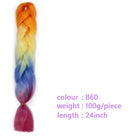 Black Star Hair Ombre Jumbo Extensiones de cabello trenzado Trenzas retorcidas de 24 pulgadas Fibra de cabello sintético para trenzado retorcido para mujeres