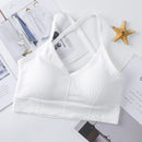 Sujetador deportivo con tiras cruzadas para mujer, Sujetador deportivo de realce, Top corto para Yoga y gimnasio, sujetador deportivo para mujer, sujetador transpirable Bh