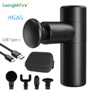 Pistola de masaje Mini masajeador de bolsillo Vibración muscular profunda Alivio del dolor Relajación Terapia física para masaje corporal Relajación