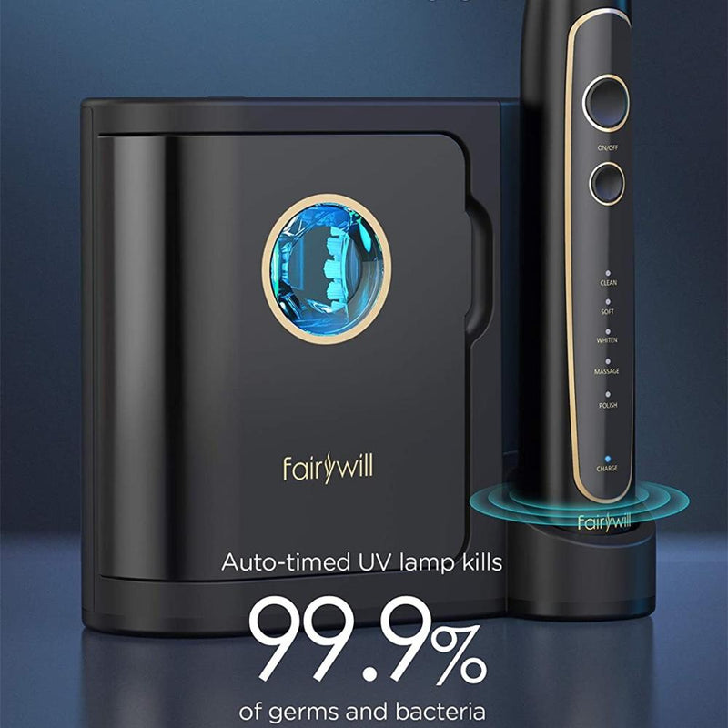 Fairywill Electric Toothbrush P11 E11 2056 T9  Ultra-Sonic Power Whitening Toothbrush with 5 Modes Wireless Charging Smart Timer