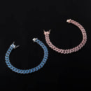 TOPGRILLZ New 8mm Fashion Miami Cuban Armband Full Iced Out Zirkonia Armband Hip Hop Rapper Schmuck Damen Armband Geschenk