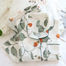 2022 spring and autumn new ladies pajamas 100% cotton long-sleeved home wear comfortable plus size summer thin sleepwear women