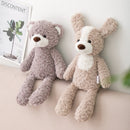 Super suave piernas largas bebé apaciguar juguete rosa conejito gris oso de peluche perro elefante unicornio animales de peluche muñeca juguetes para niños