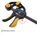 6”/12” Woodworking Clamps Quick Release Wood Clamp Plastic F Clip Fixed Clamp Grip Work Bar Spreader Gadget DIY Hand Tools 1pc