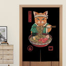 Japanese Door Curtain Partition Curtain Restaurant Decoration Curtain Noren for Noodle Store Kitchen Room Decoration