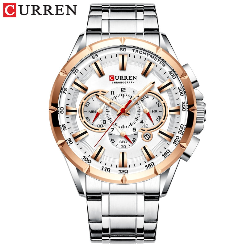 CURREN New Casual Sport Chronograph Men&