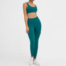 2 Pieces Seamless Fitness Women Yoga Suit Gym Push Up Clothes Workout Sport Set Padded Sports Bra High Waist Legging Sportswear