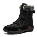 Botas de nieve para hombre de alta ayuda para invierno, botas impermeables para hombre, botas cálidas de felpa gruesa de piel para hombre, botines para hombre, talla grande 38-48