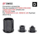DT SWISS FreeHub dt240 350 1700 Caps MTB Bicycle Hubs Converters Mountain Bike End  Adapter QR Or THRU  Adaptor HG/XD/MS BOOST