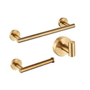 SUS304 Black Bathroom Hardware Set Towel Bar Rack Toilet Paper Holder Robe Hook Stainless Steel Gold Bathroom Accessories