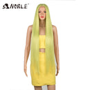 Noble Synthetic Lace Front Wigs For Women 38 Inch Straight Wig Lace Wig Ombre Blonde Lace Wigs Cosplay Straight Lace Front Wig