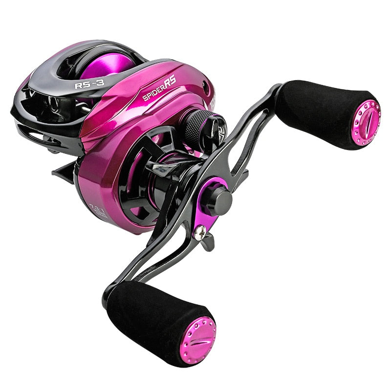 Jitai RS-3 Gull Wing Baitcasting Angelrolle 7.3:1 High Speed ​​19 LB Max Drag Ultraleichte Spule Karpfenangeln Angelrolle