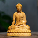 Mini Thailand Shakyamuni 10CM Buddha Boxwood Gifts Wood Figures Buddha Statues Home Decoration Collection Ornaments