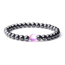 Cool Weight Loss Magnetic Therapy Bracelet Health Care 6mm Beads Hematite Bracelet Natural Stone Moonstone Charm Jewelry Pulsera