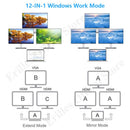 USB Type C Hub Adapter Laptop Docking Station, MST Dual Monitor Dual HDMI VGA RJ45 SD TF for MacBook Dell XPS Hp Lenovo ThinkPad