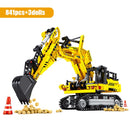 SEMBO City Engineering Bulldozer Kran Auto LKW Bagger Roller Bausteine ​​Bauklötze Spielzeug für Kinder