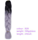 Black Star Hair Ombre Jumbo Extensiones de cabello trenzado Trenzas retorcidas de 24 pulgadas Fibra de cabello sintético para trenzado retorcido para mujeres