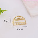 1Pcs  Fashion Smal Simple Wild Geometric Hair Claw for Women Girls Clamps Hair Crab Metal  Hair Clip Claw Accessories Headwear