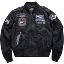 Chaqueta de hip hop para hombre de alta calidad, gruesa, azul marino, blanca, militar, motocicleta Ma-1, aviador, piloto, chaqueta de bombardero de béisbol para hombre