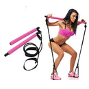 Neues Fitness-Sport-Pilates-Bar-Kit Gym Workout Stick Pilates-Übungs-Bar-Kit mit Widerstandsband Bodybuilding Puller Yoga-Seil