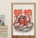 Japanese Door Curtain Partition Curtain Restaurant Decoration Curtain Noren for Noodle Store Kitchen Room Decoration