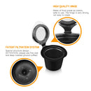 For Nespresso Coffee Capsule Pod Filters Baskets Refillable Reusable Espresso Coffee Filter Cup Cafeteras De Capsulas