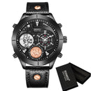 Reloj para hombre BOAMIGO 2020, moda militar, relojes para hombre, marca superior de lujo, grandes deportes, digital, analógico, reloj de cuarzo de cuero para hombre