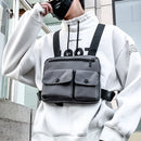 Men Tactical Vest Waist Bag Hip-hop Chest Rig Bag for Men Male Abdomon Bags Canvas Fanny Pack Chest Purse Streetwear Kanye